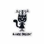 Stickers  l&#039;Aise Breizh chat noir